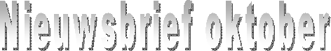 Nieuwsbrief oktober