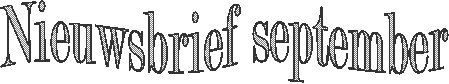 Nieuwsbrief september